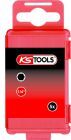 KS Tools 1/4 Zoll Bit Innensechskant Länge 75mm Profilgröße 2,5mm 5er Pack