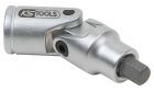 KS Tools 3/8 Zoll Bit Stecknuss mit Gelenk für Innensechskant-Schrauben am Bremssattel