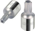 KS Tools 1/4 Zoll CHROMEplus Bit-Stecknuss Fünfstern Stirnlochbohrung TS 40