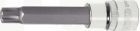KS Tools 1/2 Zoll CHROMEplus Bit-Stecknuss RIBE mit Stirnlochbohrung lang M5