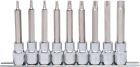 KS Tools 1/2 Zoll CHROMEplus Bit-Stecknuss-Satz Torx lang 9 Teile T20 - T60