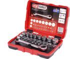 KS Tools 1/4 Zoll 11 mm Durchgangs-Steckschlüssel- und Bit-Satz 31 Teile