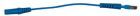 KS Tools 4 mm Eingangsbuchse auf 6 mm Prüfadapterstecker flach blau