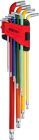 KS Tools Winkelstiftschlüsselsatz Torx Kugelkopf 108 Grad extra lang 9 Teile
