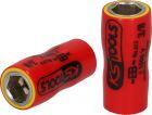 KS Tools 1/4 Zoll Stecknuss mit Schutzisolierung Schlüsselweite 1/4 Zoll