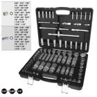 KS Tools Steckschlüssel-Satz 82 Teile Zollmaße 1/4 Zoll 3/8 Zoll 1/2 Zoll