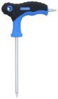 Brilliant Tools Winkelstiftschlüssel Torx mit Stirnlochbohrung T10 x 75 mm T Griff