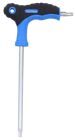 Brilliant Tools Winkelstiftschlüssel Torx mit Stirnlochbohrung T20 x 100 mm T Griff