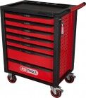 KS TOOLS RACINGline SCHWARZ/ROT Werkstattwagen mit 7 Schubladen