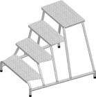 Layher Maschinentritt 4 Stufen Standhöhe 0,80 m