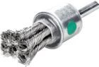 Lessmann Pinselbürste Edelstahl gezopft 22 x 28/72 x 0,35 mm