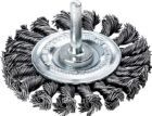 Lessmann Schaft Rundbürste Edelstahl gezopft 75 x 0,5 mm