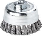 Lessmann Topfbürste Stahldraht gezopft 90 x 0,5 mm