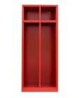 Lüllmann Feuerwehrschrank 2 Abteile 1800 x 600 x 500 mm in feuerrot