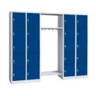 Lüllmann Garderobe 2 Abteile links 2 Abteile rechts je 5 Fächer 1800 x 2400 x 500 mm