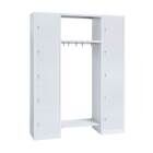 Lüllmann Garderobe 2 Abteile je 5 Fächer rechts links 1800 x 1430 x 500 mm in lichtgrau