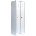 Lüllmann Garderobenschrank 1800 x 500 x 500 mm 2 Abteile RAL 7035 lichtgrau