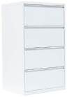 Lüllmann Hängeregistraturschrank 4 Schubladen zweibahnig 1320 x 760 x 620 mm signalweiß