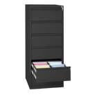 Lüllmann Karteischrank 6 Schubladen zweibahnig 1320 x 530 x 620 mm tiefschwarz