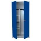 Lüllmann Mehrzweckschrank mit Flügeltüren 1950 x 925 x 422 mm lichtgrau enzianblau
