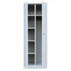 Lüllmann Mehrzweckspind 2 Abteile 1800 x 800 x 500 mm RAL 7035 lichtgrau