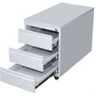 Lüllmann Rollcontainer 3 Schubladen 620 x 460 x 790 mm lichtgrau