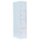 Lüllmann Schließfachschrank 1 Abteil 4 Fächer 1800 x 415 x 500 mm in lichtgrau