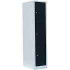 Lüllmann Schließfachschrank 1 Abteil 3 Fächer 1800 x 415 x 500 mm lichtgrau anthrazit