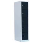 Lüllmann Schließfachschrank 1 Abteil 5 Fächer 1800 x 415 x 500 mm lichtgrau anthrazit