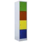 Lüllmann Schließfachschrank 1 Abteil 4 Fächer 1800 x 415 x 500 mm in bunt