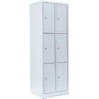 Lüllmann Schließfachschrank 2 Abteile 6 Fächer 1800 x 600 x 500 mm