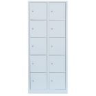 Lüllmann XL Schließfachschrank 10 Fächer 1900 x 800 x 450 mm lichtgrau