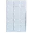 Lüllmann XL Schließfachschrank 15 Fächer 1900 x 1185 x 450 mm lichtgrau