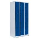 Lüllmann Schließfachschrank 3 Abteile 12 Fächer 1800 x 885 x 500 mm