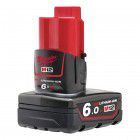 Milwaukee Akku M12 B6 (12 V/6.0 Ah Li-Ion) Red Li-Ion