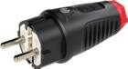 PCE Schutzkontaktstecker IP54 Vollgummi 16A 250V AC Pole 3 mit 2 Erdungssystemen