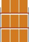 Meta Palettenregal Multipal 2700 x 1100 x 4400 mm mit 3 Lagerebenen