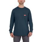 Milwaukee Elektrowerkzeuge Arbeits Langarm Shirt in blau mit UV Schutz WTLSBLU-M