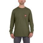 Milwaukee Elektrowerkzeuge Arbeits Langarm Shirt in grün mit UV Schutz WTLSGN-XL
