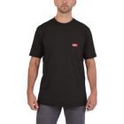 Milwaukee Elektrowerkzeuge Arbeits T-Shirt in schwarz mit UV Schutz WTSSBL-L