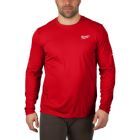 Milwaukee Elektrowerkzeuge Funktions Langarm Shirt rot mit UV-Schutz WWLSRD-L Größe L