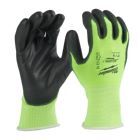 Milwaukee Elektrowerkzeuge Hi Vis Schnittschutzhandschuhe Klasse 1A Größe 8 M 12 Stück