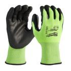 Milwaukee Elektrowerkzeuge Hi Vis Schnittschutzhandschuhe Klasse 3C Größe 9 L 12 Stück
