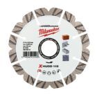Milwaukee Elektrowerkzeuge Speedcross Diamanttrennscheibe XHUDD 115 mm für harte Materialien
