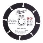 Milwaukee HM Trennscheibe 76 mm für Holz Kunststoff Gipskarton