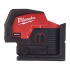Milwaukee Kreuzlinienlaser mit Lotfunktion Laserfarbe grün M12CLLP-0C