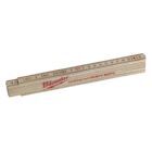 Milwaukee Gliedermaßstab Holz Slim Länge 2,0 m Natur