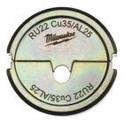 Milwaukee Cu/Al Presseinsatz RU22 Cu35/AL25 für hydraulisches Akku Presswerkzeug