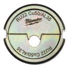 Milwaukee Cu/Al Presseinsatz RU22 Cu50/AL35 für hydraulisches Akku Presswerkzeug