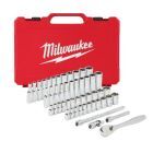 Milwaukee Ratschensatz und Nusssatz 1/4 Zoll imperial und metrisch 50 Teile